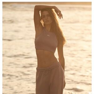 ALO  Soft Yoga joggers in Tan